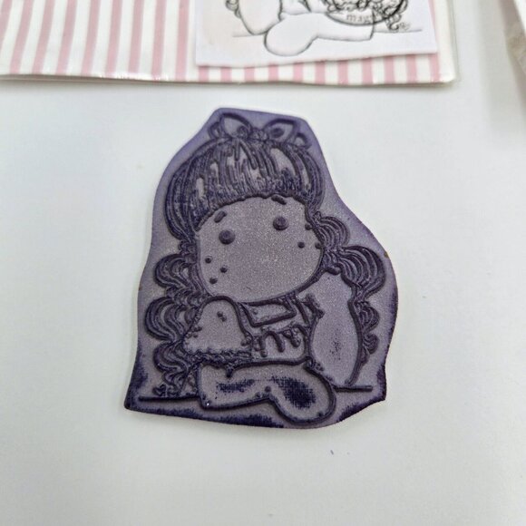 Magnolia Tilda Cling Rubber Stamps Happy Birthday Little Princess Ladder Balleri - Picture 5 of 16